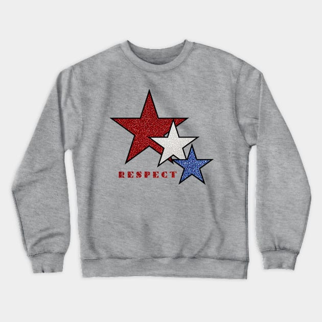 Respect | 4th Of July-Patriot Crewneck Sweatshirt by POD Anytime